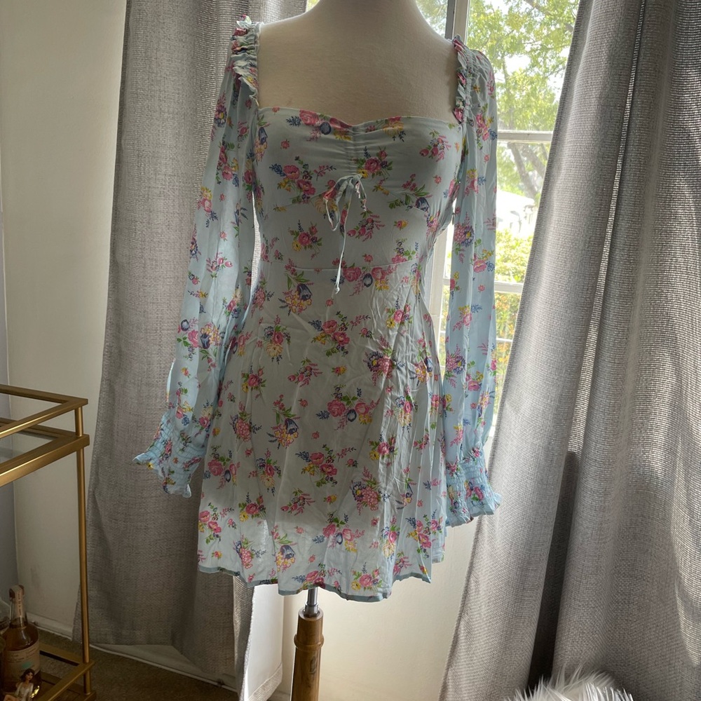 NWT Faithfull the Brand Ira Juliette Floral summer  Mini dress. Size 4.